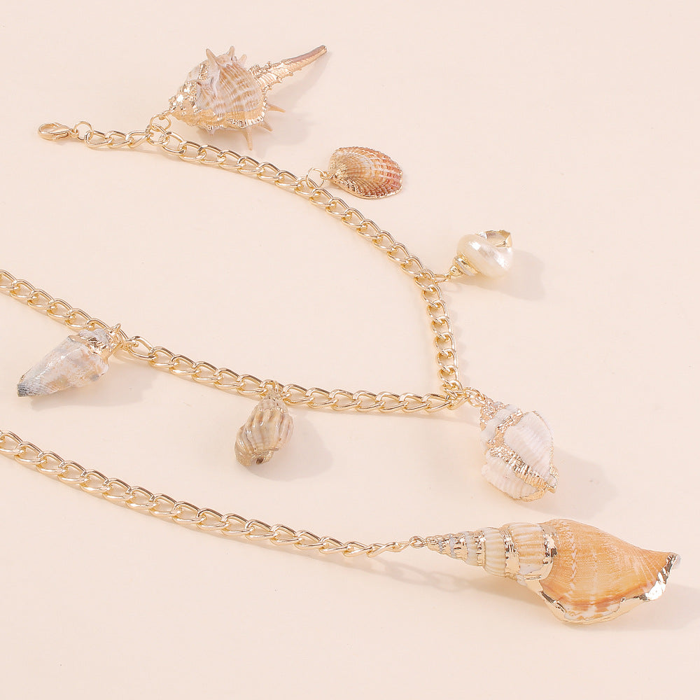 Aphrodite Shell Evil Eye Waist Chain