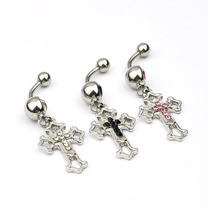 “Faith” Dangle Navel Ring