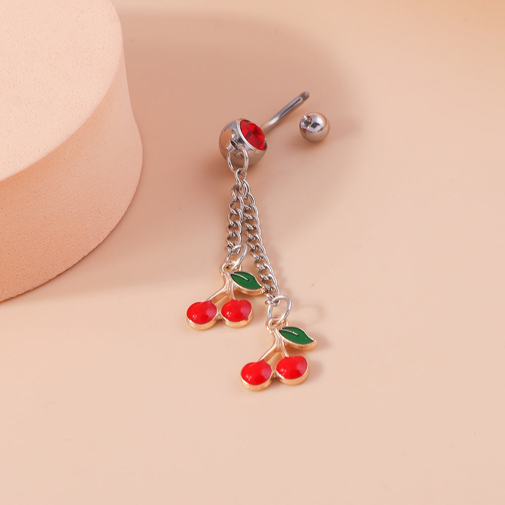 “Cherry” Dangle Navel Ring