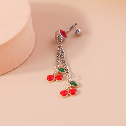 “Cherry” Dangle Navel Ring