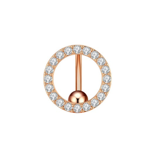 Shaped Bling Navel Ring