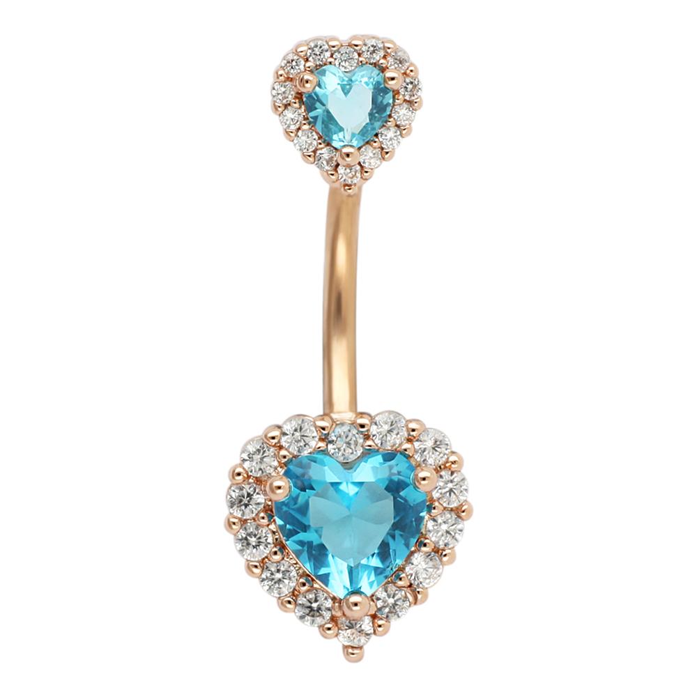 Heartbreaker Crystal Navel Ring
