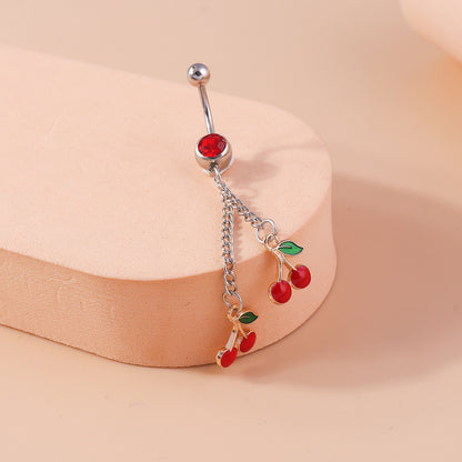“Cherry” Dangle Navel Ring