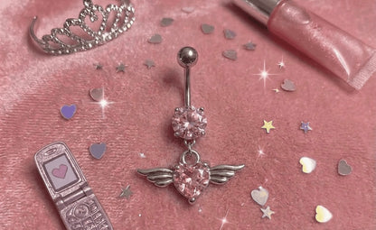 “Angel” Dangle Navel Ring