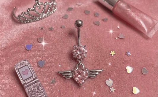 “Angel” Dangle Navel Ring