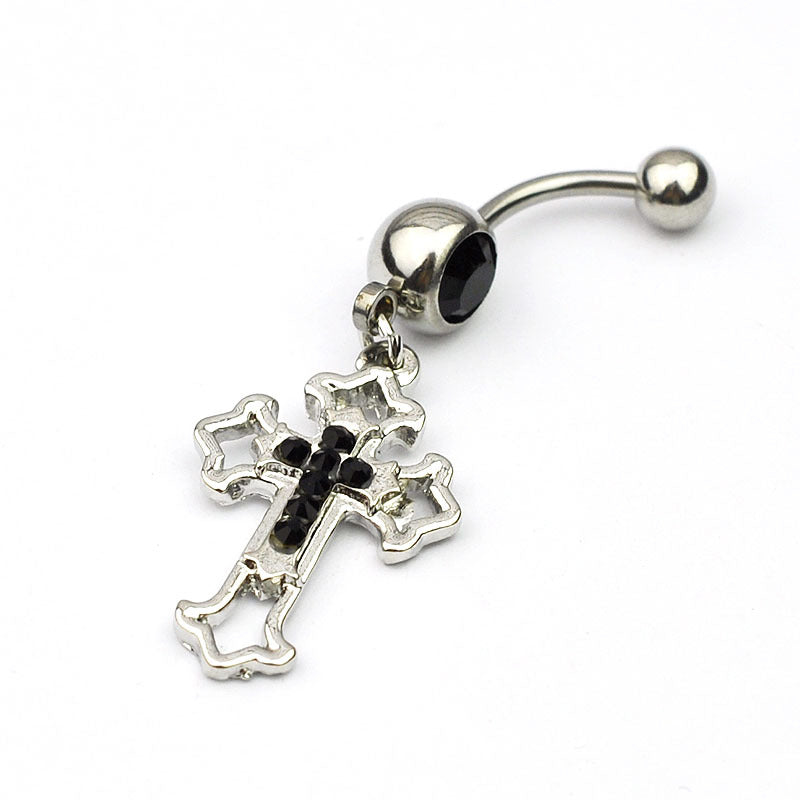 “Faith” Dangle Navel Ring