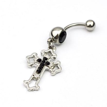 “Faith” Dangle Navel Ring