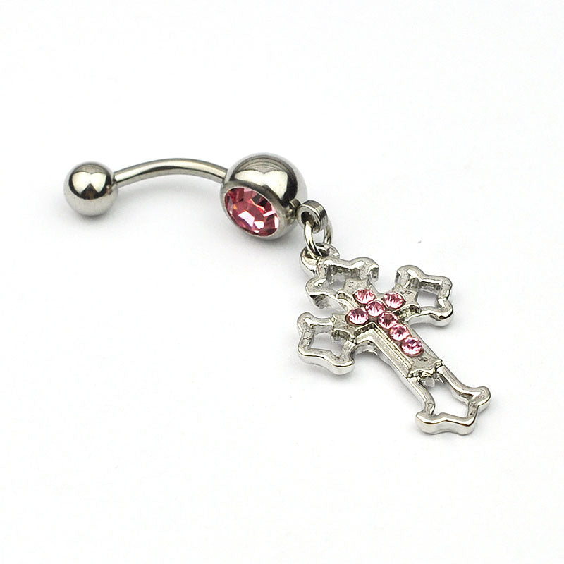 “Faith” Dangle Navel Ring