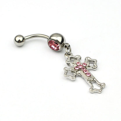 “Faith” Dangle Navel Ring