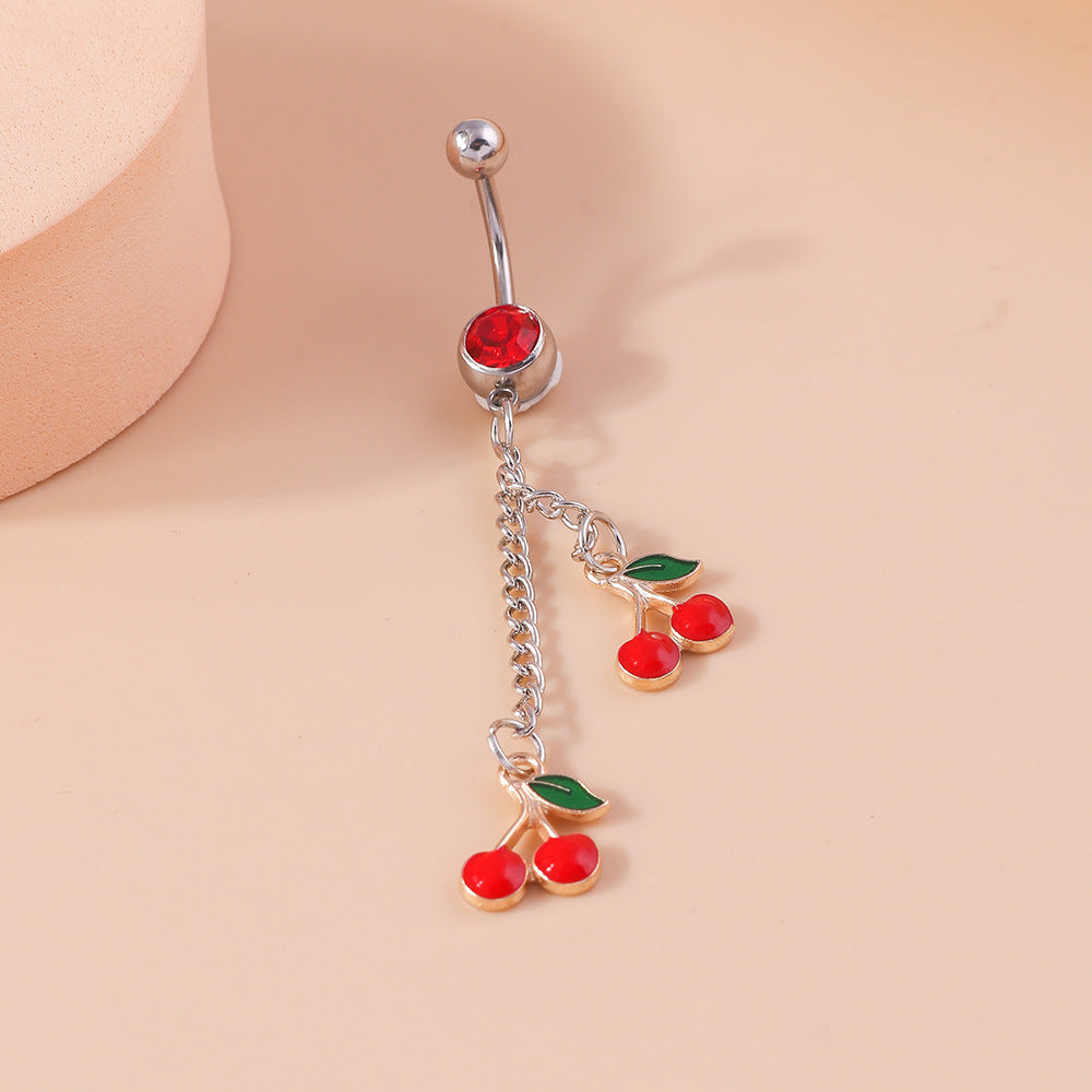 “Cherry” Dangle Navel Ring