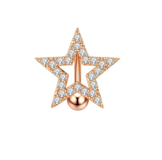 Shaped Bling Navel Ring