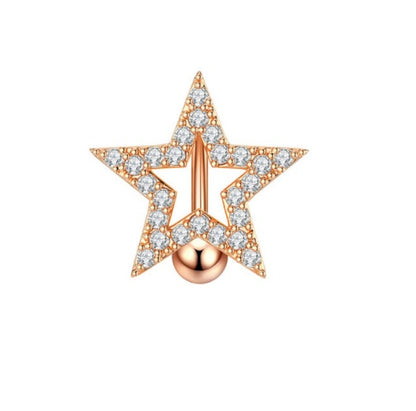 Shaped Bling Navel Ring