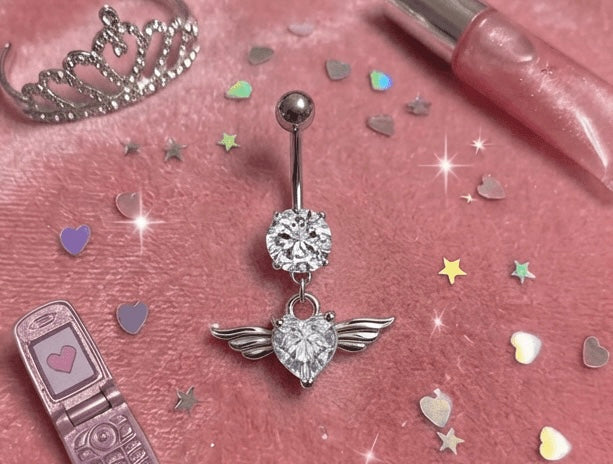“Angel” Dangle Navel Ring