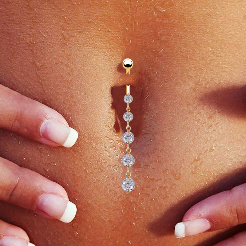 “Krystal” Rhinestone Navel Ring