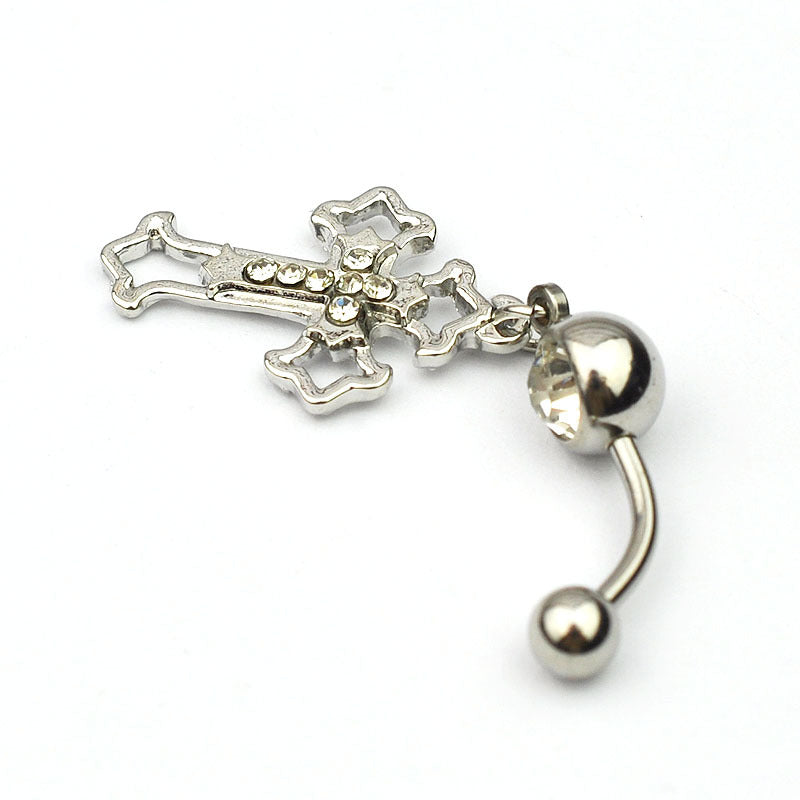 “Faith” Dangle Navel Ring