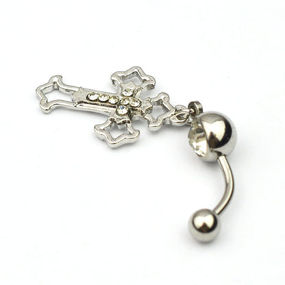 “Faith” Dangle Navel Ring