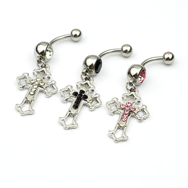 “Faith” Dangle Navel Ring